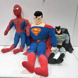 3pc Superhero Plush Dolls (DC/Marvel) Stuffed Plush Bundle