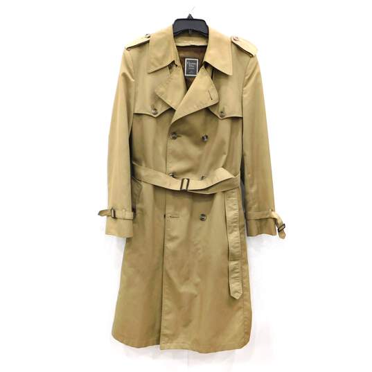 Christian Dior Monsieur Beige Plain Front Button Center Vent with Removable Zipper Liner Men's Trench Coat Size 42L with COA image number 1