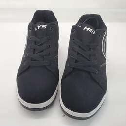 Heelys Voyager Black Faux Nubuck Leather Wheeled Sneakers Big Kids' Size 8 alternative image