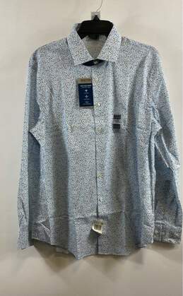 NWT Kenneth Cole Reaction Mens Multicolor Long Sleeve Button-Up Shirt Sz 16-16.5