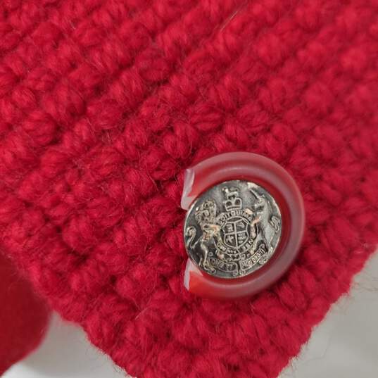 VTG Pendleton WM's 100% Wool Red Fleece Jacket Size 16 image number 4