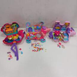 3pc Set of Assorted Polly Pocket Playsets
