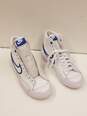 Nike Blazer Mid 77 DD9685-100 White Blue Airbrush Sneakers Women's Size 5 image number 6