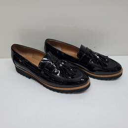 Franco Sarto Black Patent Leather Loafers