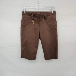 Cache Vintage Brown Cotton Blend Short WM Size 0 NWT