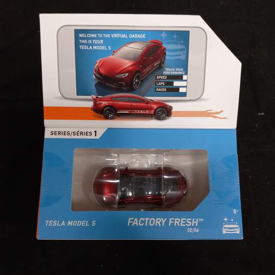 Tesla Hot Wheels Toy Car In Box image number 2