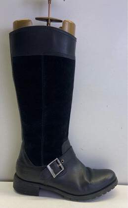 Timberland Earthkeepers Bethel Black Leather Tall Riding Boots Women's Size 7