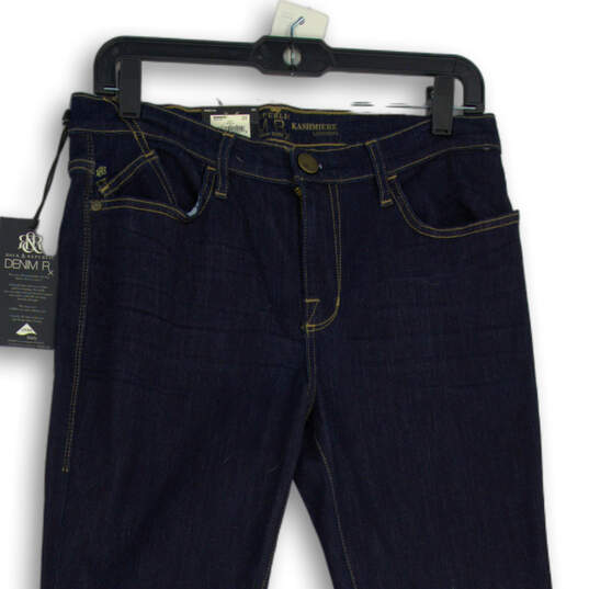 NWT Womens Blue Denim Dark Wash Kashmiere Legging Skinny Jeans Size 12M image number 3
