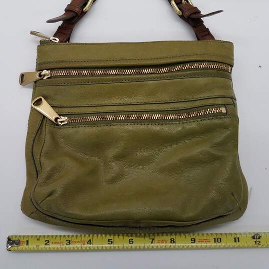Leather crossbody bag Fossil Green in Leather - 26953781