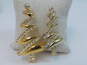 Monet, Gerry & Vintage Gold Tone Enamel Christmas Brooches 79.1g image number 5