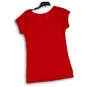 Women's Red Grumpy Short Sleeve Round Neck Graphic Pullover T-Shirt Size L image number 2