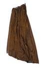 Womens Gold Brown Elastic Waist Pleated Maxi Skirt Size Medium image number 2