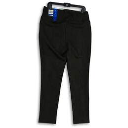 NWT Andrew Marc Womens Black Elastic Waist Pull-On Ankle Pants Size Large alternative image