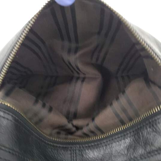 The Frye Company Black Leather Top Handle Shoulder Bag Satchel image number 4