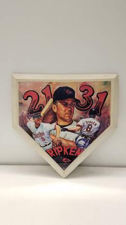 Cal Ripken Baltimore Orioles - 2131 Consecutive Games Home Plate Shaped Collectible with COA