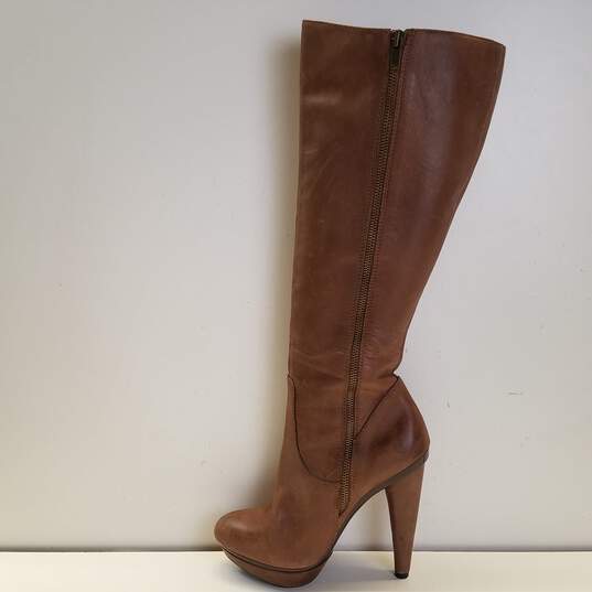 Steve by Steve Madden Dyme Leather Boots Brown 7 image number 2