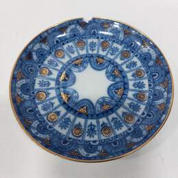 White, Blue, & Gold Floral Russian Plate Set alternative image