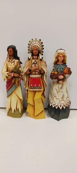 Bundle of 3 Assorted Thanksgiving Themed Statues