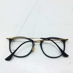 Ray-Ban Round Eyeglasses Black/Gold alternative image