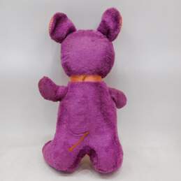 Vintage Superior Toy & Novelty Carnival Prize Purple Bear Plush Toy 20in. alternative image