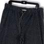 Womens Gray Polka Dot Drawstring Elastic Waist Stretch Jogger Pants Size L image number 3