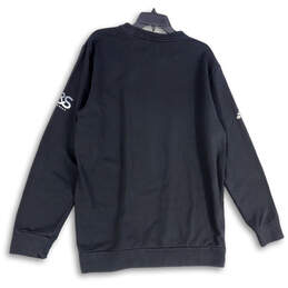 Mens Black Long Sleeve Crew Neck Regular Fit Pullover Sweatshirt Size XL alternative image