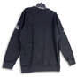 Mens Black Long Sleeve Crew Neck Regular Fit Pullover Sweatshirt Size XL image number 2