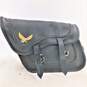Willie & Max Black Leather Eagle Accent Saddlebags Motorcycle Accessories image number 2