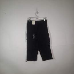 NWT Womens Mid Rise Comfort Waist Cargo Pockets Capri Pants Size 6 alternative image