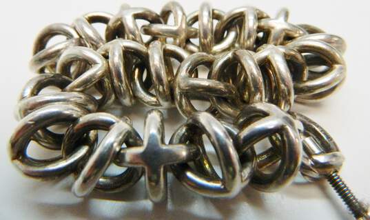 Vintage Tiffany & Co Han Denmark 925 Fancy Link Chain Bracelet- For Repair 102.3g image number 4