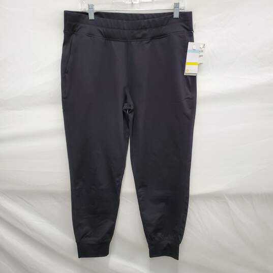 NWT Zella Athletic Soft Stretch Black Sweatpants Size L image number 2