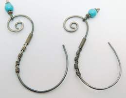 Artisan Sterling Silver Howlite & Pearl Necklace & Earrings 59.1g alternative image