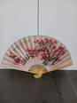 3pc Set of Vintage Bamboo Wall Hanging Oriental Folding Fans image number 2