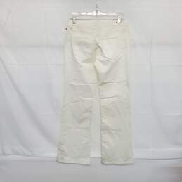Cabi White Mid Rise Flare Jeans WM Size 4 NWOT alternative image