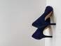 INC International Concepts Blue Suede Heels Women's Size 8.5 image number 4
