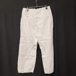Kristense Women White Casual Pants SZ 3 NWT alternative image