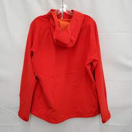 REI WM's Twisp Softshell Red Orange Hooded Windbreaker Size XL alternative image