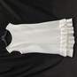 Donna Ricco Women's Ivory Sleeveless Ruffle Dress Size 14 image number 1