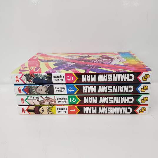 Set of 4 Chainsaw Man Graphic Novels #1 #2 # 4 # 5 image number 2