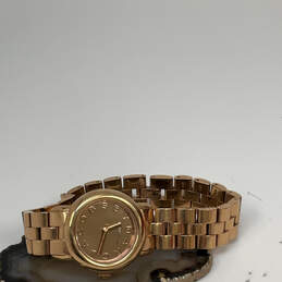 Designer Marc Jacobs Gold-Tone Round Dial Stainless Steel Analog Wristwatch alternative image