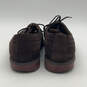 Mens Brown Suede Round Toe Low Top Wingtip Lace Up Oxford Dress Shoes Sz 8D image number 5
