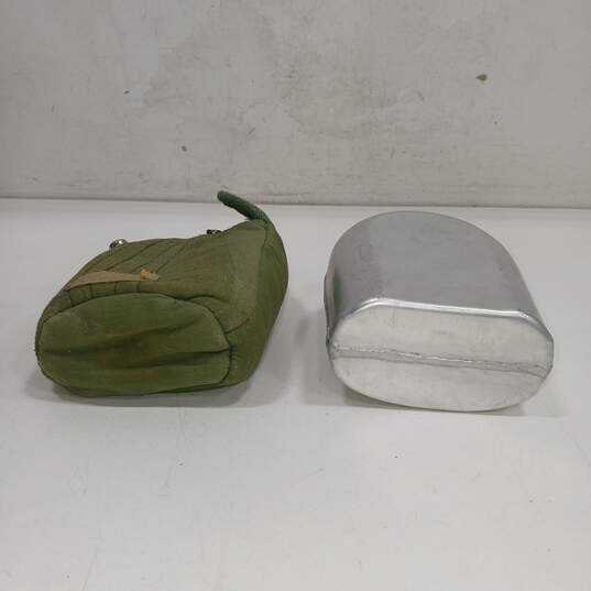 Vintage Military Style Canteen w/Sleeve image number 5