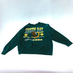 VTG Midland Green Bay Packers Crewneck Sweater Size Xl