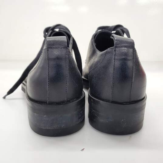 Emporio Armani Black Leather Dress Shoes Men's Size 7.5 image number 3