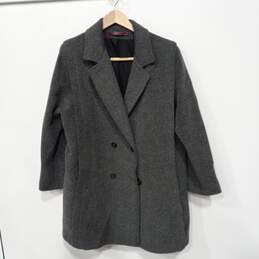 Judi Ric Women's Wool Grey Coat L