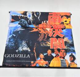 VTG 2000 Godzilla Wall Art Banner Scroll Toho Co. 31x42