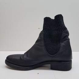Barneys New York Knit Top Chelsea Boots Black 6.5 alternative image