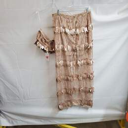 L'atiste By Amy Light Pink Embellished 2 Piece Top & Skirt WM Size L NWT alternative image