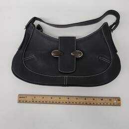 Tod's Black Pebble Leather Handbag Purse