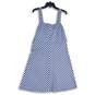 Draper James RSVP Womens Navy Blue White Striped Back Zip Mini Dress Size L image number 1